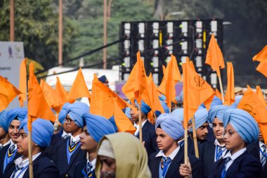 Delhi, Hindistan - 26 Aralık 2023 - Veer Bal Diwas, 10 ve son Sikh Guru Gobind Singh 'in dört oğlunun şehit olması anısına, Ocak 2021' de Modi 26 Aralık 'ta Veer Bal Diwas olarak gözlemlendiğini duyurdu.