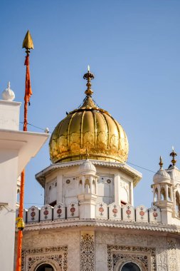 Altın Tapınak içindeki mimari detaylarının görüntüsü - Amritsar 'daki Harmandir Sahib, Punjab, Hindistan' daki ünlü Hint sih simgesi, Altın Tapınak, Amritsar, Hindistan 'daki Sihlerin ana mabedi