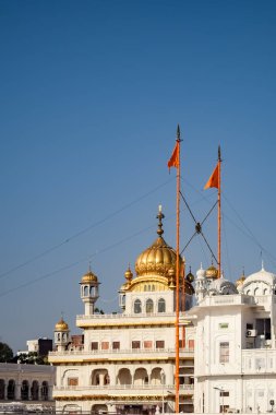 Altın Tapınak içindeki mimari detaylarının görüntüsü - Amritsar 'daki Harmandir Sahib, Punjab, Hindistan' daki ünlü Hint sih simgesi, Altın Tapınak, Amritsar, Hindistan 'daki Sihlerin ana mabedi