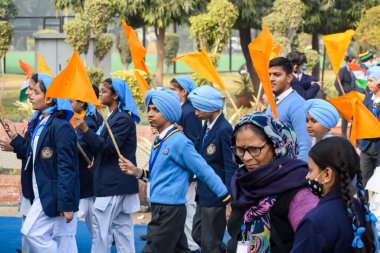 Delhi, Hindistan - 26 Aralık 2023 - Veer Bal Diwas, 10 ve son Sikh Guru Gobind Singh 'in dört oğlunun şehit olması anısına, Ocak 2021' de Modi 26 Aralık 'ta Veer Bal Diwas olarak gözlemlendiğini duyurdu.