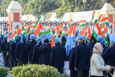 Delhi, Hindistan - 26 Aralık 2023 - Veer Bal Diwas, 10 ve son Sikh Guru Gobind Singh 'in dört oğlunun şehit olması anısına, Ocak 2021' de Modi 26 Aralık 'ta Veer Bal Diwas olarak gözlemlendiğini duyurdu.