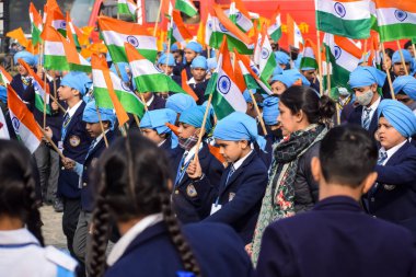 Delhi, Hindistan - 26 Aralık 2023 - Veer Bal Diwas, 10 ve son Sikh Guru Gobind Singh 'in dört oğlunun şehit olması anısına, Ocak 2021' de Modi 26 Aralık 'ta Veer Bal Diwas olarak gözlemlendiğini duyurdu.