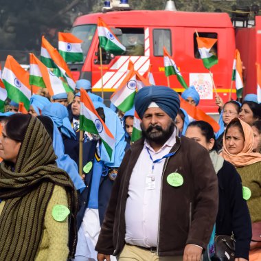 Delhi, Hindistan - 26 Aralık 2023 - Veer Bal Diwas, 10 ve son Sikh Guru Gobind Singh 'in dört oğlunun şehit olması anısına, Ocak 2021' de Modi 26 Aralık 'ta Veer Bal Diwas olarak gözlemlendiğini duyurdu.