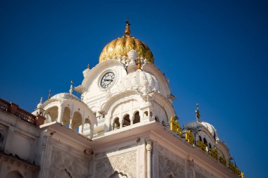 Altın Tapınak içindeki mimari detaylarının görüntüsü - Amritsar 'daki Harmandir Sahib, Punjab, Hindistan' daki ünlü Hint sih simgesi, Altın Tapınak, Amritsar, Hindistan 'daki Sihlerin ana mabedi