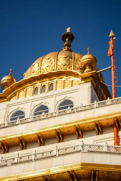 Altın Tapınak içindeki mimari detaylarının görüntüsü - Amritsar 'daki Harmandir Sahib, Punjab, Hindistan' daki ünlü Hint sih simgesi, Altın Tapınak, Amritsar, Hindistan 'daki Sihlerin ana mabedi