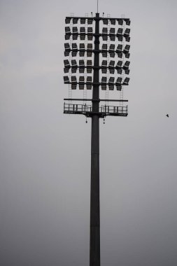 Kriket stadyumunun ışık direkleri Delhi, Hindistan, Kriket Stadyumu