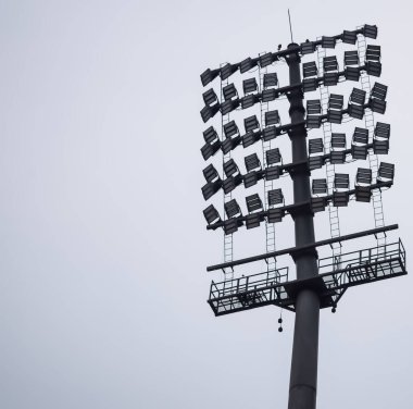 Kriket stadyumunun ışık direkleri Delhi, Hindistan, Kriket Stadyumu