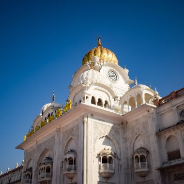 Altın Tapınak içindeki mimari detaylarının görüntüsü - Amritsar 'daki Harmandir Sahib, Punjab, Hindistan' daki ünlü Hint sih simgesi, Altın Tapınak, Amritsar, Hindistan 'daki Sihlerin ana mabedi
