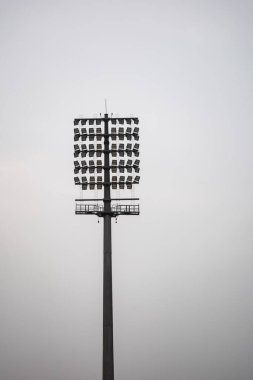 Kriket stadyumunun ışık direkleri Delhi, Hindistan, Kriket Stadyumu