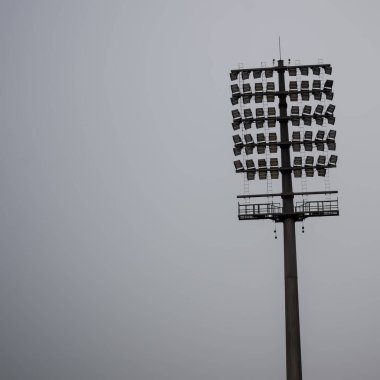 Kriket stadyumunun ışık direkleri Delhi, Hindistan, Kriket Stadyumu