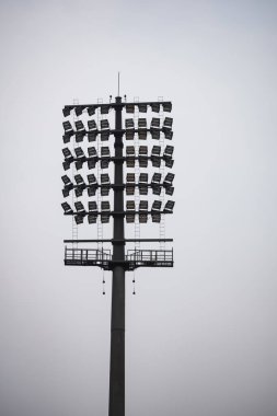 Kriket stadyumunun ışık direkleri Delhi, Hindistan, Kriket Stadyumu