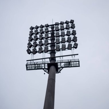 Kriket stadyumunun ışık direkleri Delhi, Hindistan, Kriket Stadyumu