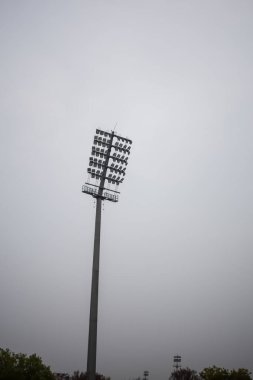 Kriket stadyumunun ışık direkleri Delhi, Hindistan, Kriket Stadyumu