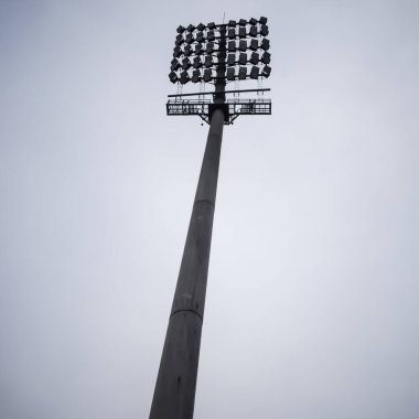 Kriket stadyumunun ışık direkleri Delhi, Hindistan, Kriket Stadyumu