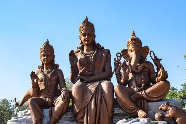 stock image Big statue of Lord Shiv near Delhi International airport, Delhi, India, Lord Shiv big statue touching sky at main highway Mahipalpur, Delhi