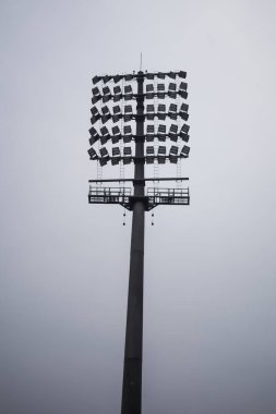 Kriket stadyumunun ışık direkleri Delhi, Hindistan, Kriket Stadyumu