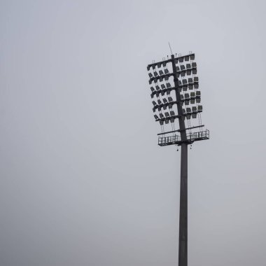 Kriket stadyumunun ışık direkleri Delhi, Hindistan, Kriket Stadyumu