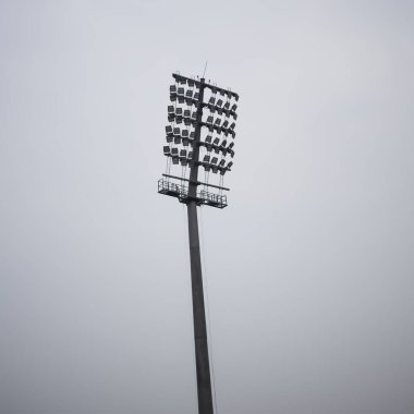 Kriket stadyumunun ışık direkleri Delhi, Hindistan, Kriket Stadyumu