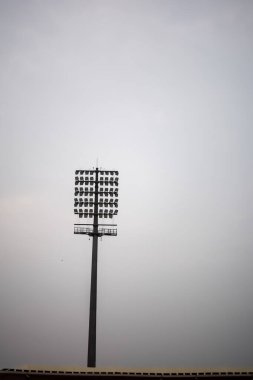 Kriket stadyumunun ışık direkleri Delhi, Hindistan, Kriket Stadyumu