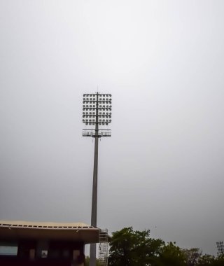 Kriket stadyumunun ışık direkleri Delhi, Hindistan, Kriket Stadyumu