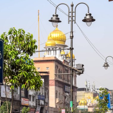 Eski Delhi, Hindistan, 30 Haziran 2024 - Eski Delhi sokakları, Chandni Chowk pazarının sabah fotoğrafı, Eski Delhi Sokağı Fotoğrafçılığı