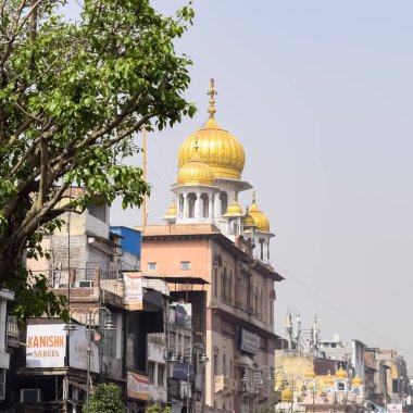 Eski Delhi, Hindistan, 30 Haziran 2024 - Eski Delhi sokakları, Chandni Chowk pazarının sabah fotoğrafı, Eski Delhi Sokağı Fotoğrafçılığı