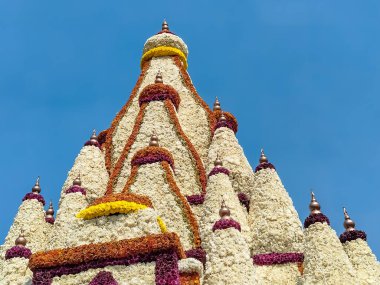 Varanasi Hindistan 'daki ünlü Kashi Vishwanath tapınağının kopyası. Her yıl Delhi NCR' de düzenlenen Noida Çiçek Fuarı 'nda gösterilen çok renkli güzel çiçeklerle yapıldı.