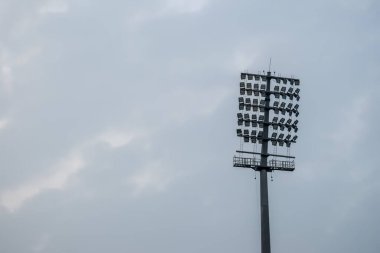 Kriket stadyumunun ışık direkleri Delhi, Hindistan, Kriket Stadyumu