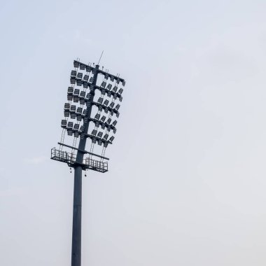 Kriket stadyumunun ışık direkleri Delhi, Hindistan, Kriket Stadyumu