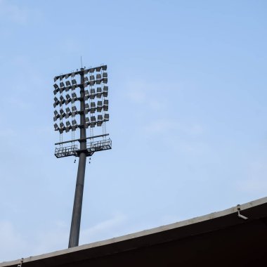 Kriket stadyumunun ışık direkleri Delhi, Hindistan, Kriket Stadyumu