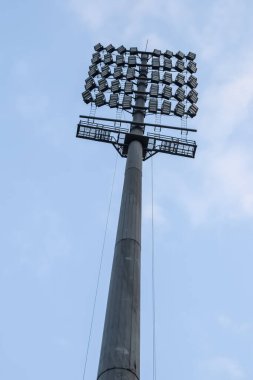 Kriket stadyumunun ışık direkleri Delhi, Hindistan, Kriket Stadyumu