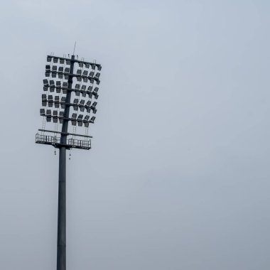 Kriket stadyumunun ışık direkleri Delhi, Hindistan, Kriket Stadyumu