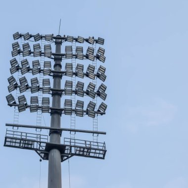 Kriket stadyumunun ışık direkleri Delhi, Hindistan, Kriket Stadyumu