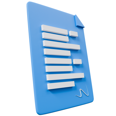 Sözleşme sözleşmesi belgesi 3B çizgi film tarzında