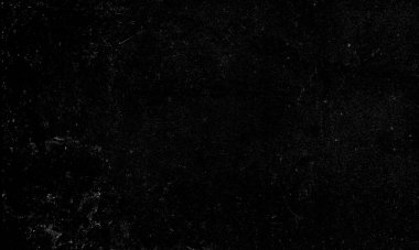 Büyük oranda beyaz toz, çizik ve tahılla kaplanmış siyah bir yüzeye sahip dramatik, karanlık ve soyut bir arkaplan dokusu.