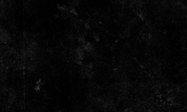 Büyük oranda beyaz toz, çizik ve tahılla kaplanmış siyah bir yüzeye sahip dramatik, karanlık ve soyut bir arkaplan dokusu.