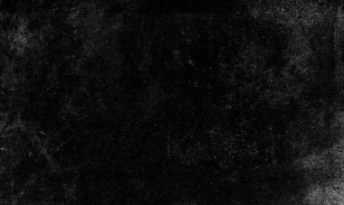 Büyük oranda beyaz toz, çizik ve tahılla kaplanmış siyah bir yüzeye sahip dramatik, karanlık ve soyut bir arkaplan dokusu.