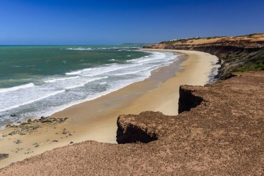 Sibauma plajı, Natal ve Pipa plajı, Tibau do Sul, Rio Grande do Norte, Brezilya, 31 Mart 2013.