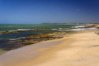 Sibauma plajı, Natal ve Pipa plajı, Tibau do Sul, Rio Grande do Norte, Brezilya, 31 Mart 2013.