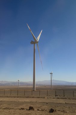 Wind farm in Calama, Antofagasta, Atacama Desert, Chile, May 07, 2023. clipart