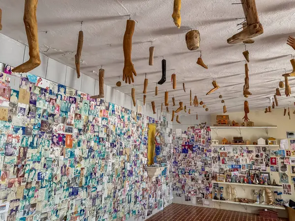 stock image Votive offerings for healing, in the Votive Offering Room of the Church of Our Lady of the Impossible Sanctuary in Patu, Rio Grande do Norte, Brazil on February 15, 2024.