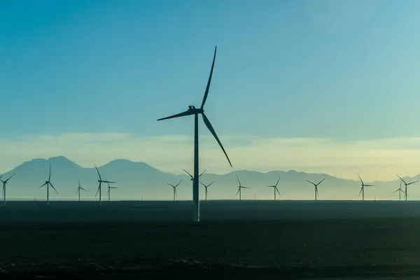 stock image Wind farm in Calama, Antofagasta, Atacama Desert, Chile, May 02, 2023.