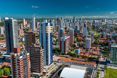 Joao Pessoa, Paraiba Eyaleti, Brezilya, 16 Haziran 2009. Şehrin Manaira mahallesindeki binaların kısmi görüntüsü.