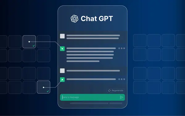 Chat Gpt Chat Bot Technology Futuristic Robot Chat Deep Chatbot — стоковый вектор