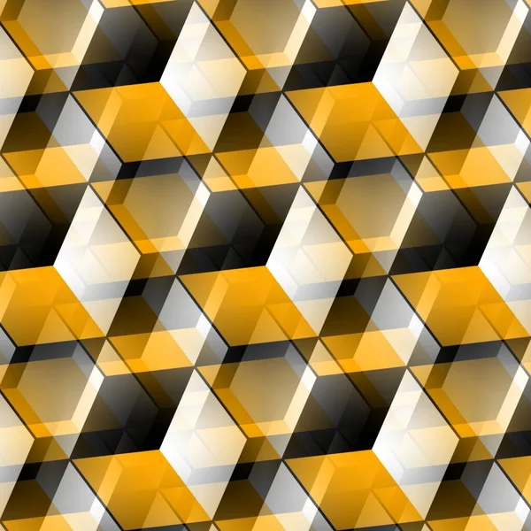 Vzor Design Inspirovaný Žlutou Zlatou Koulí Mozaika Uspořádání Dlaždic — Stock fotografie