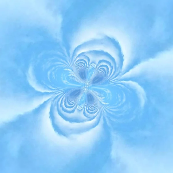 Бледное Голубое Небо Рисунком Дизайном Белых Облаков — стоковое фото