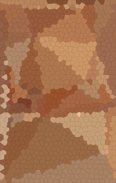 Estilo Cubista Mosaico Triangular Muitos Tons Marrom Bege — Fotografia de Stock