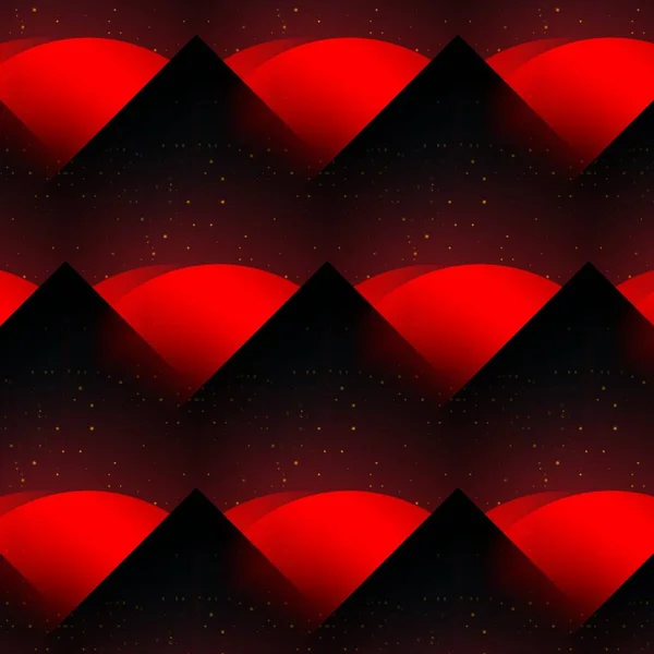 Muster Und Design Von Wolkenkratzern Silhouette Vor Einem Leuchtend Roten — Stockfoto
