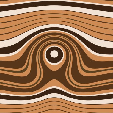 Çapraz kesit olarak bej arkaplan üzerinde koyu süt kahverengi ve beyaz çikolata tonlarında kıvrımlı desenler