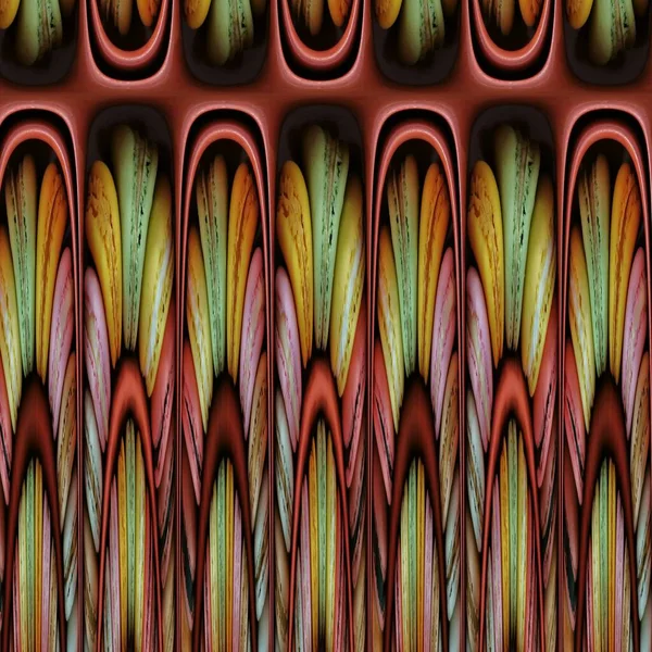 カラフルなマカロンの配置に触発されたパターンとデザイン — ストック写真